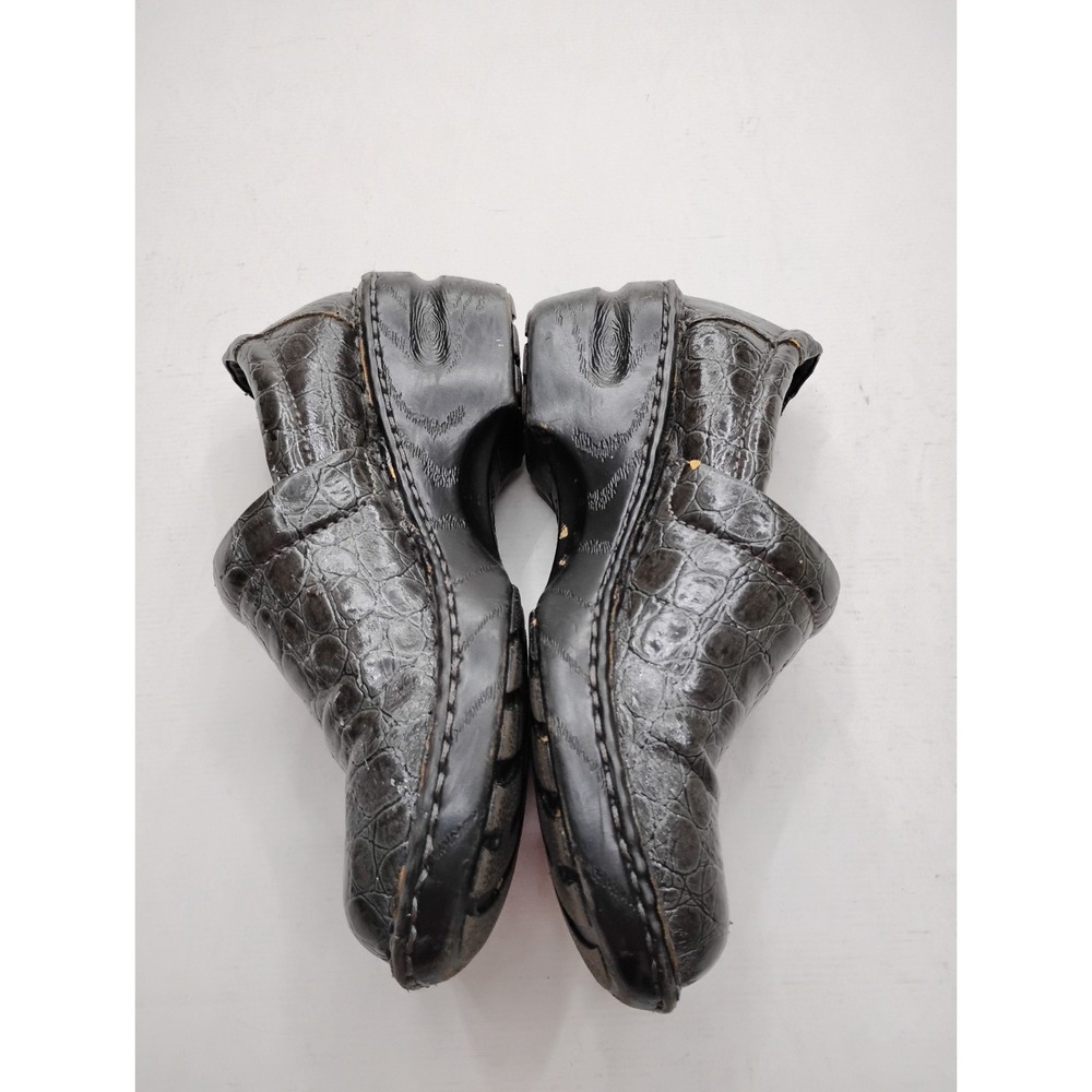 B.O.C Gray Closed Clog 6.5 Professional Shoe Slip On Comfort Croc Embossed EU37 - Picture 4 of 12
